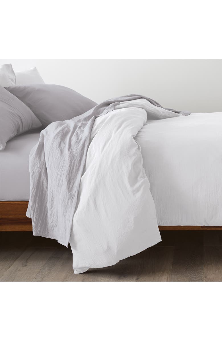 ELLA JAYNE HOME Ella Jayne Brushed Microfiber 4-Piece Sheet Set, Alternate, color, Silver