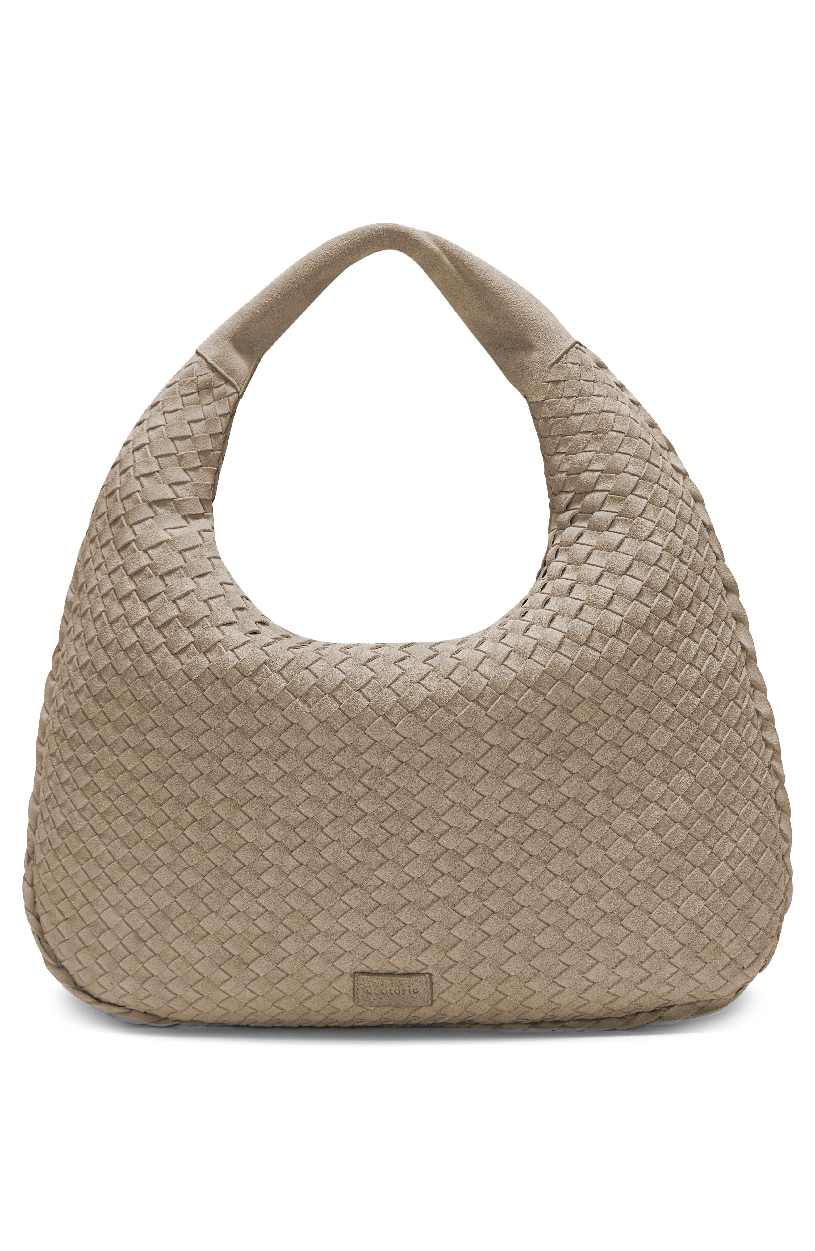 Écotorie San Angelo Suede Shoulder Bag, Main, color, Beige