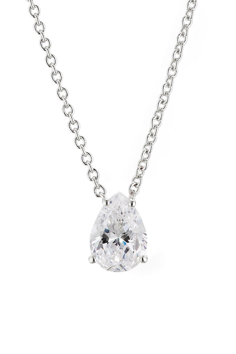 Modern Love Necklace, Main, color, RHODIUM