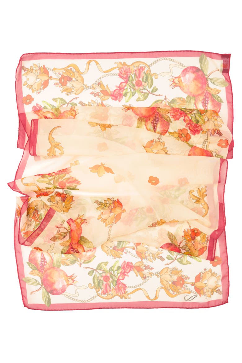 Viviana - Long Silk Scarf for Women, Alternate, color, Rose Petal