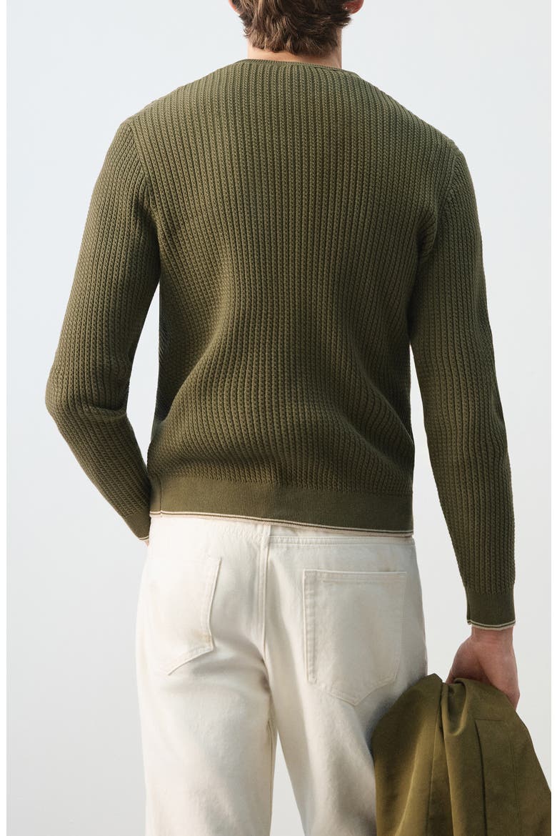 Fine Knit Sweater, Alternate, color, OLIVE GREEN
