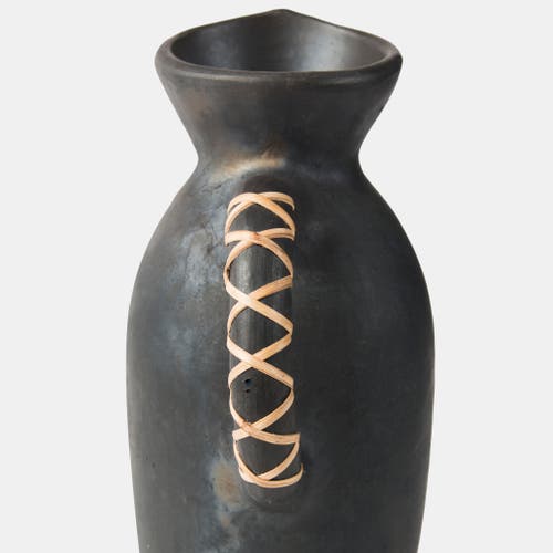 Mela Artisans Longpi Black Clay Vase