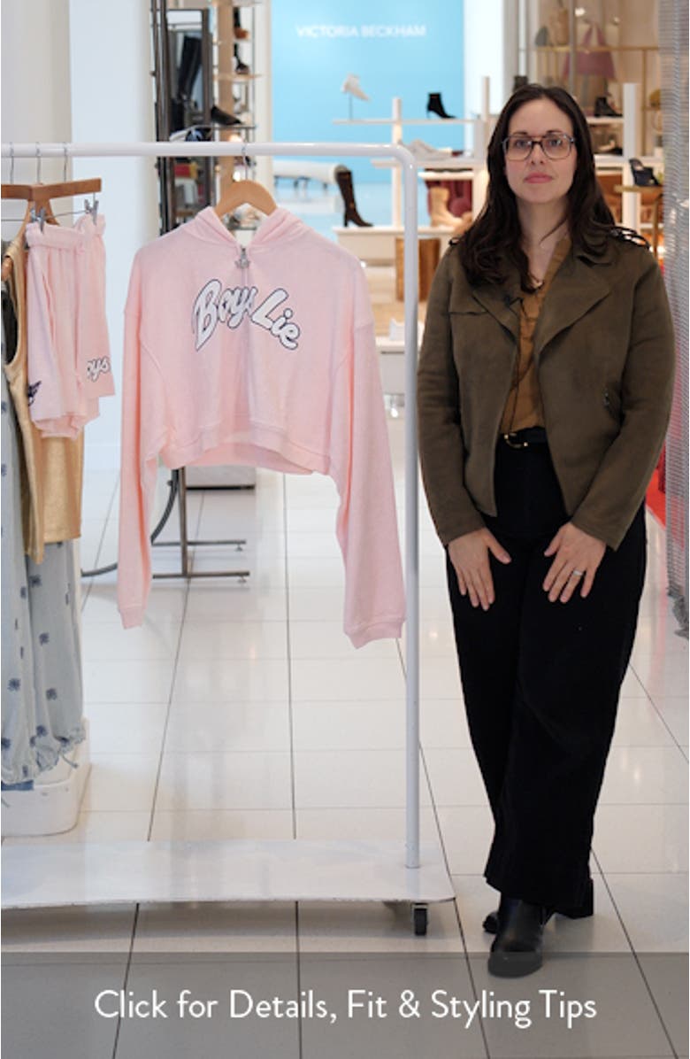 Starlight Alex Crop Zip-Up Hoodie, sales video thumbnail