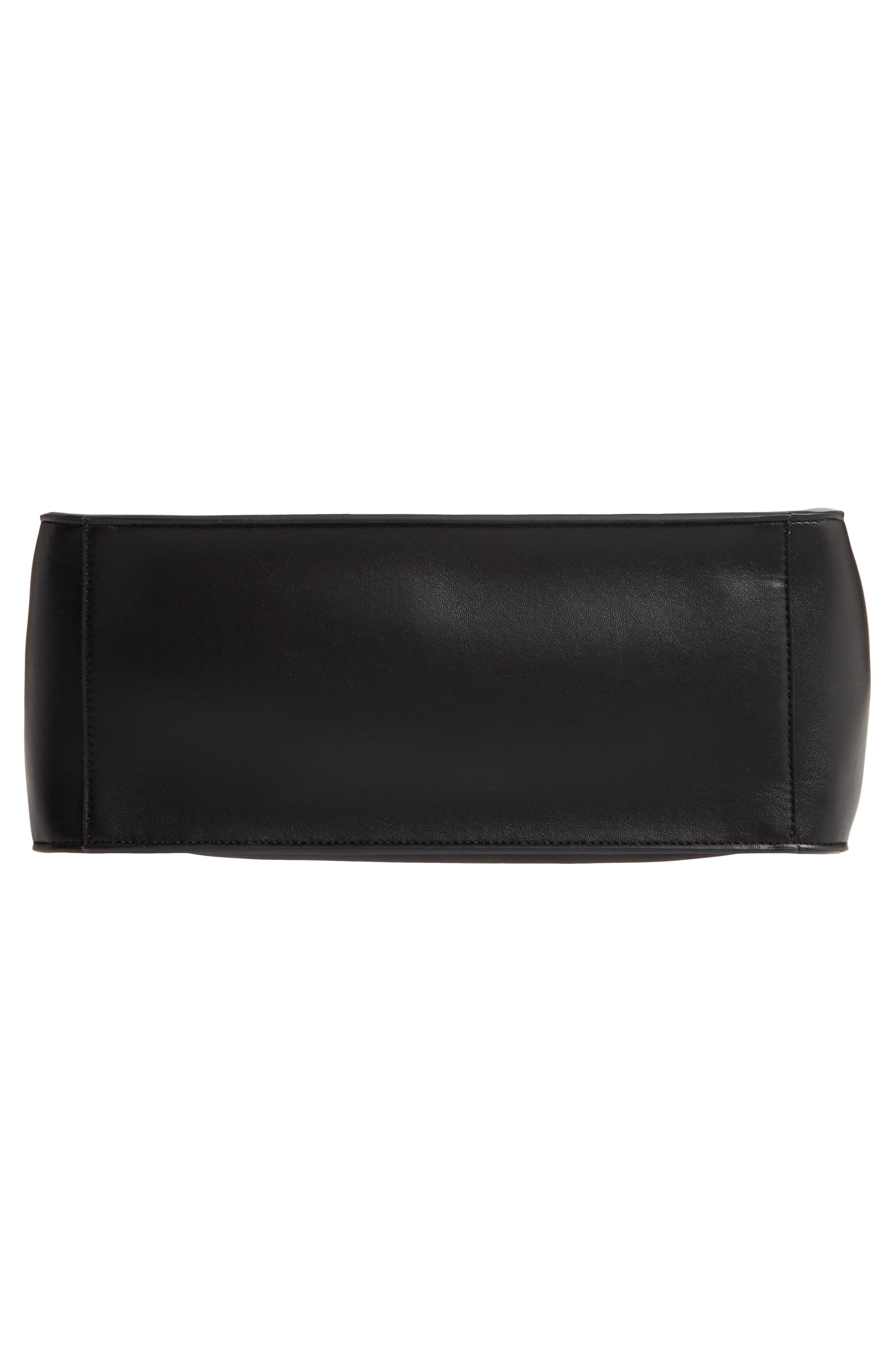 Stella McCartney Perforated Logo Faux Leather Satchel, Alternate, color, 