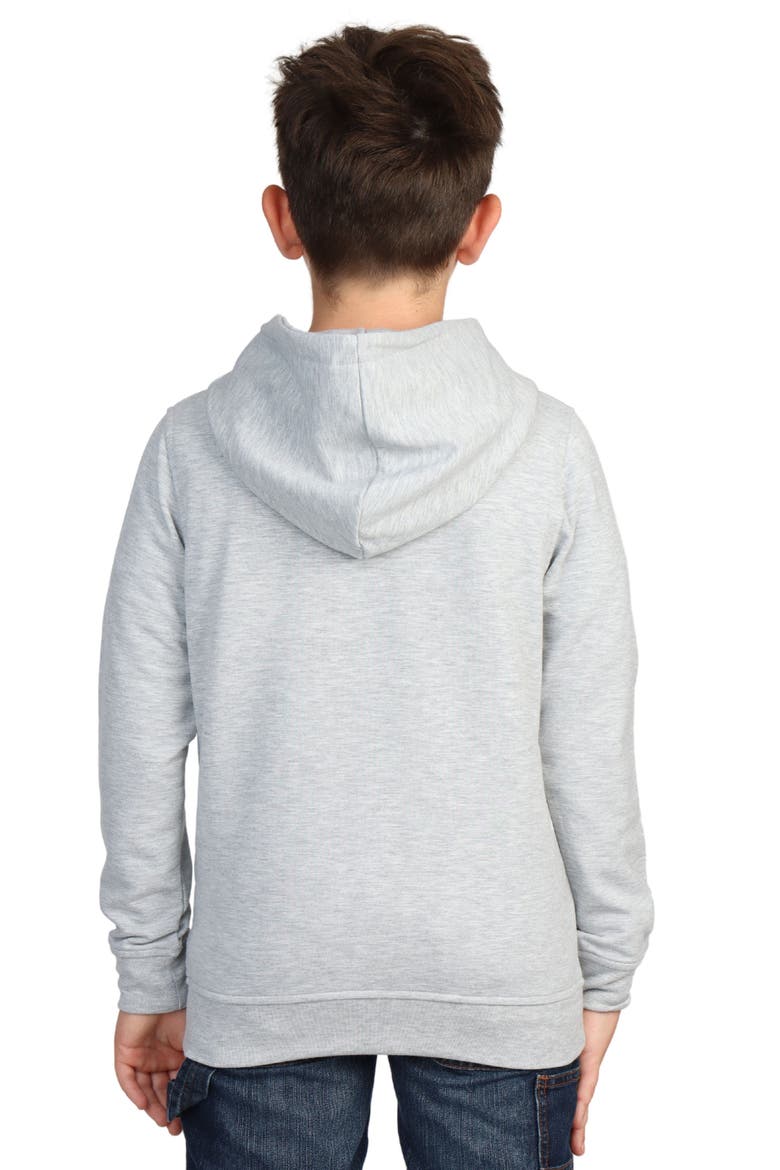 Kids' Sueded Fleece Hoodie, Alternate, color, LIGHT GREY HEATHER