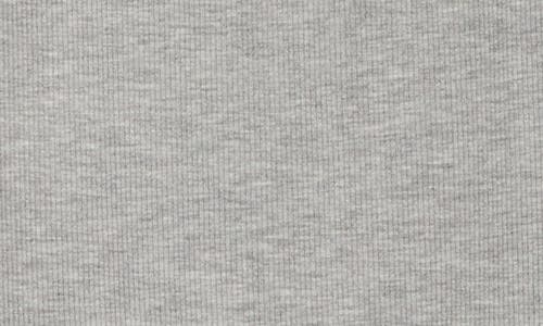 Elodie Lace Trim T-shirt In Heather Grey