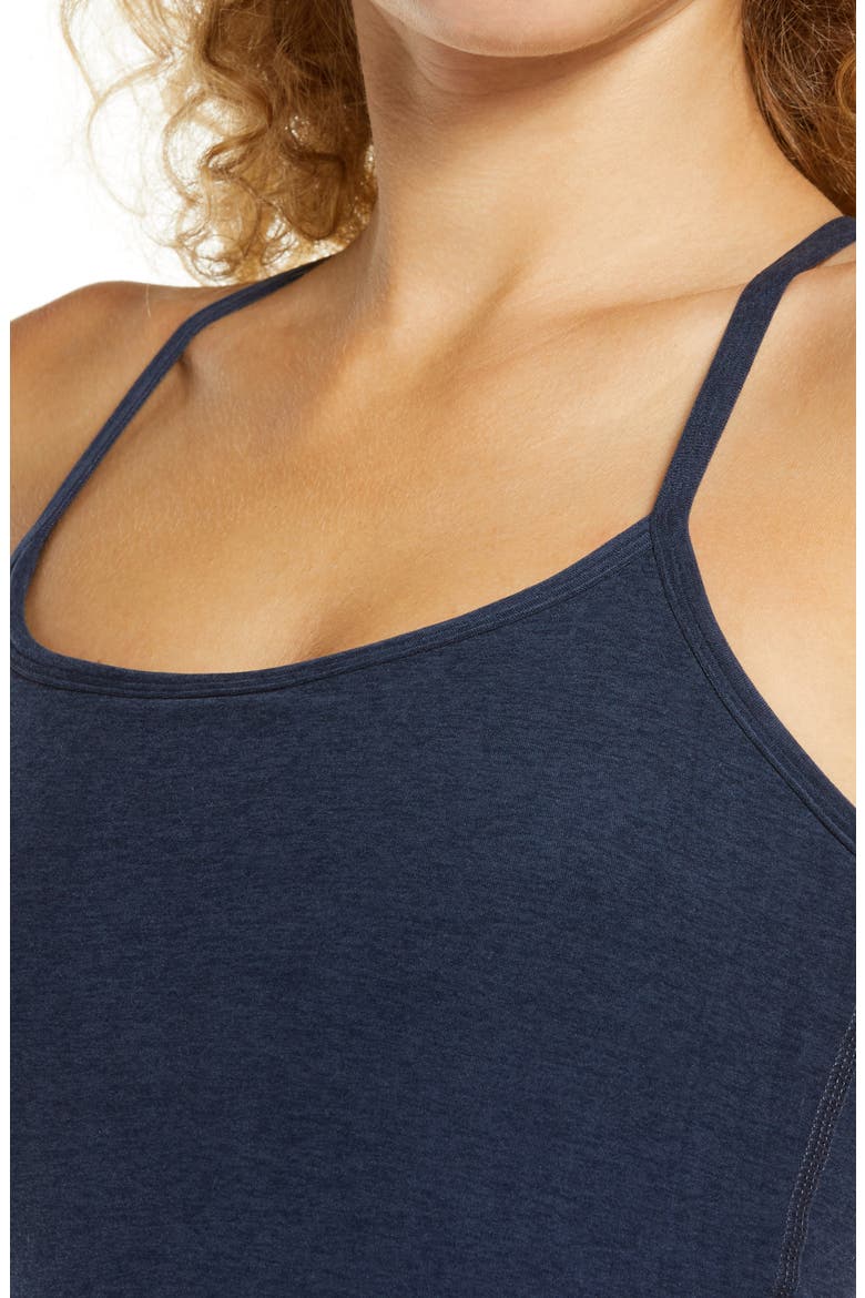Space Dye Slim Racerback Crop Tank, Alternate, color, NOCTURNAL NAVY