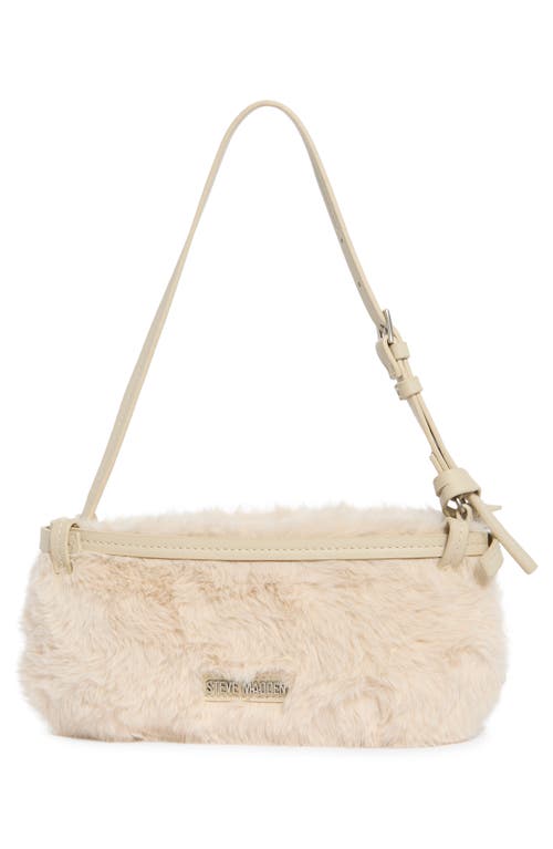 Steve Madden Storm Faux Fur Shoulder Bag In Brown