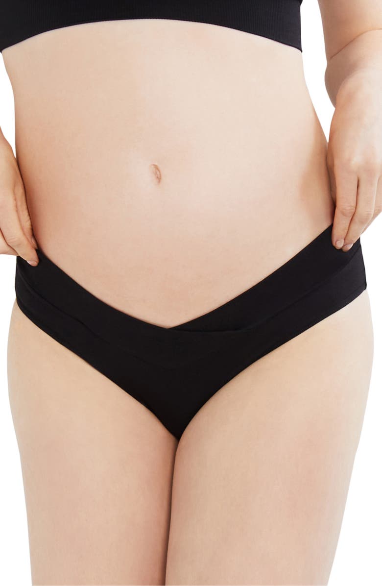 MOTHERHOOD MATERNITY Maternity Low Waist Bikini Briefs, Main, color,