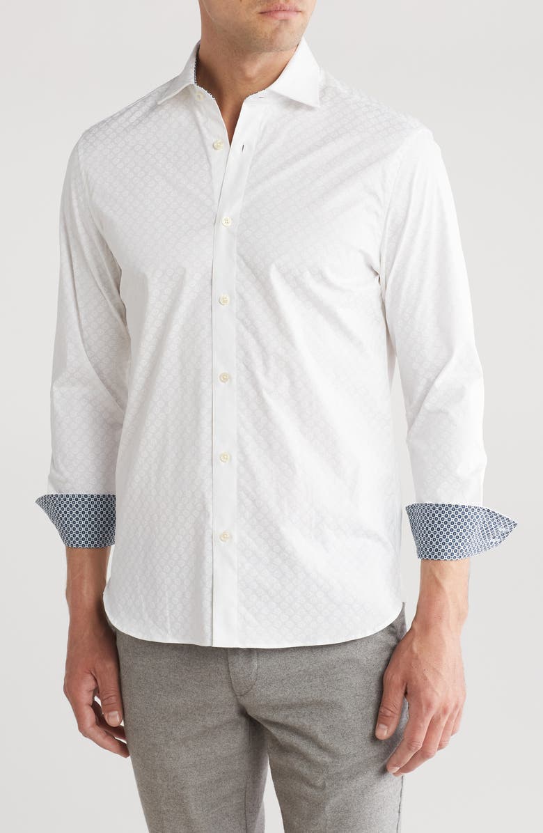 Ted Baker London Norcoss Slim Fit Dress Shirt, Main, color,