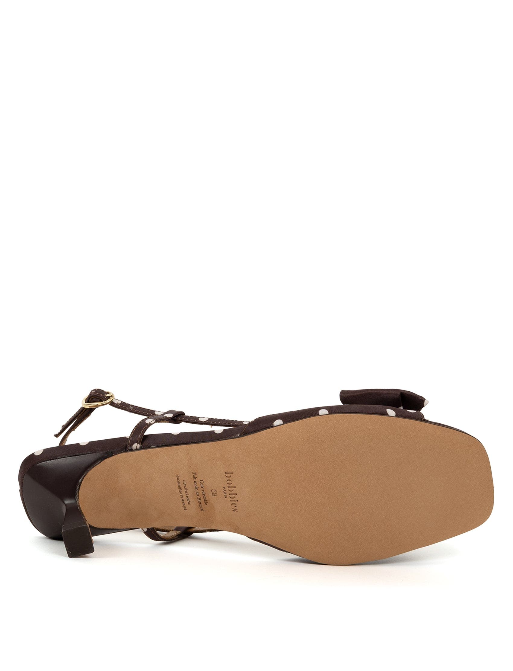 Suki Heeled Sandals, Alternate, color, Mocha Dots