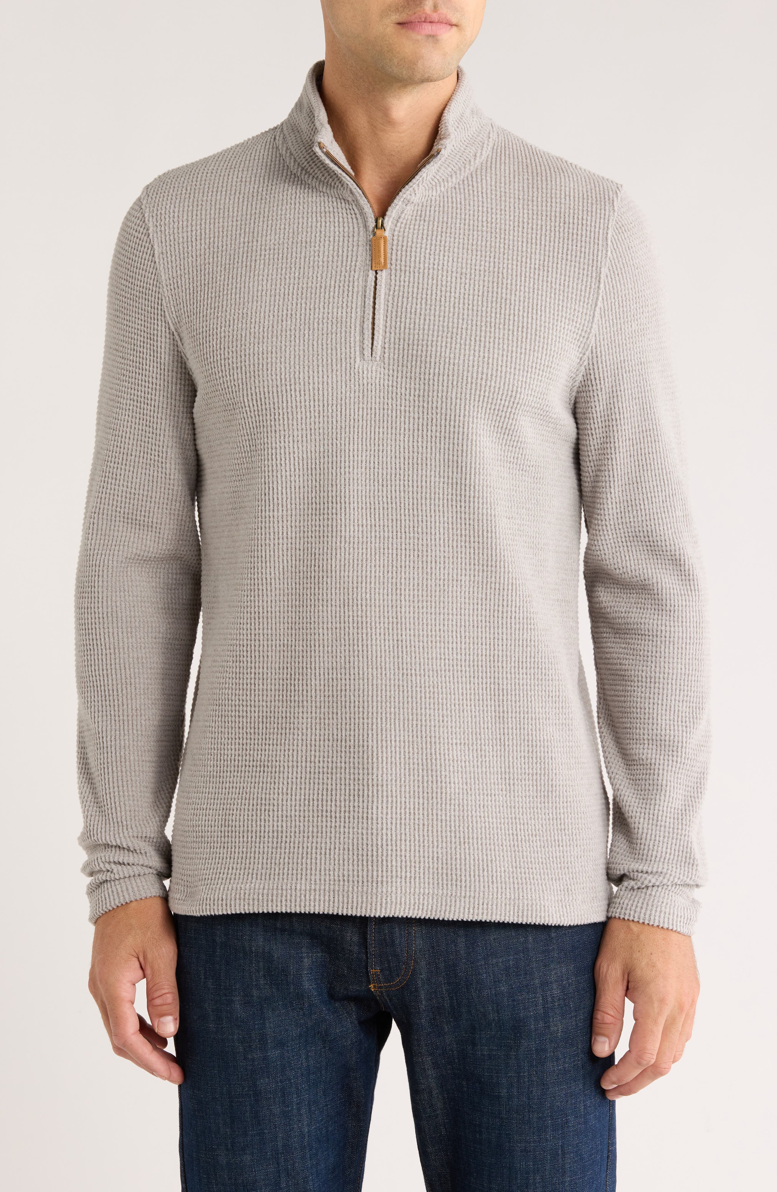 Rainforest Heritage Lux Waffle Knit Quarter Zip Pullover