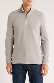 Rainforest Heritage Lux Waffle Knit Quarter Zip Pullover