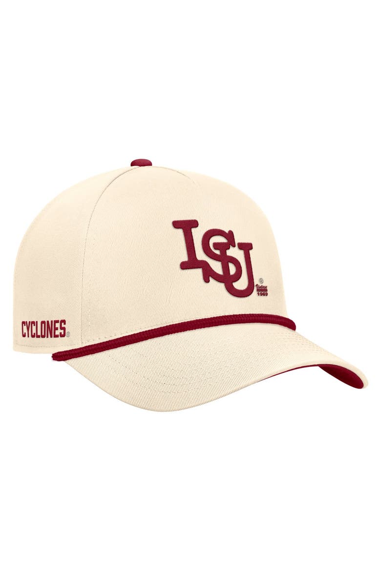 Men's Nike Natural Iowa State Cyclones Vintage Rope Rise Adjustable Hat, Main, color, Natural