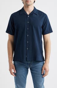 James Campbell Ephesia Slub Cotton Camp Shirt