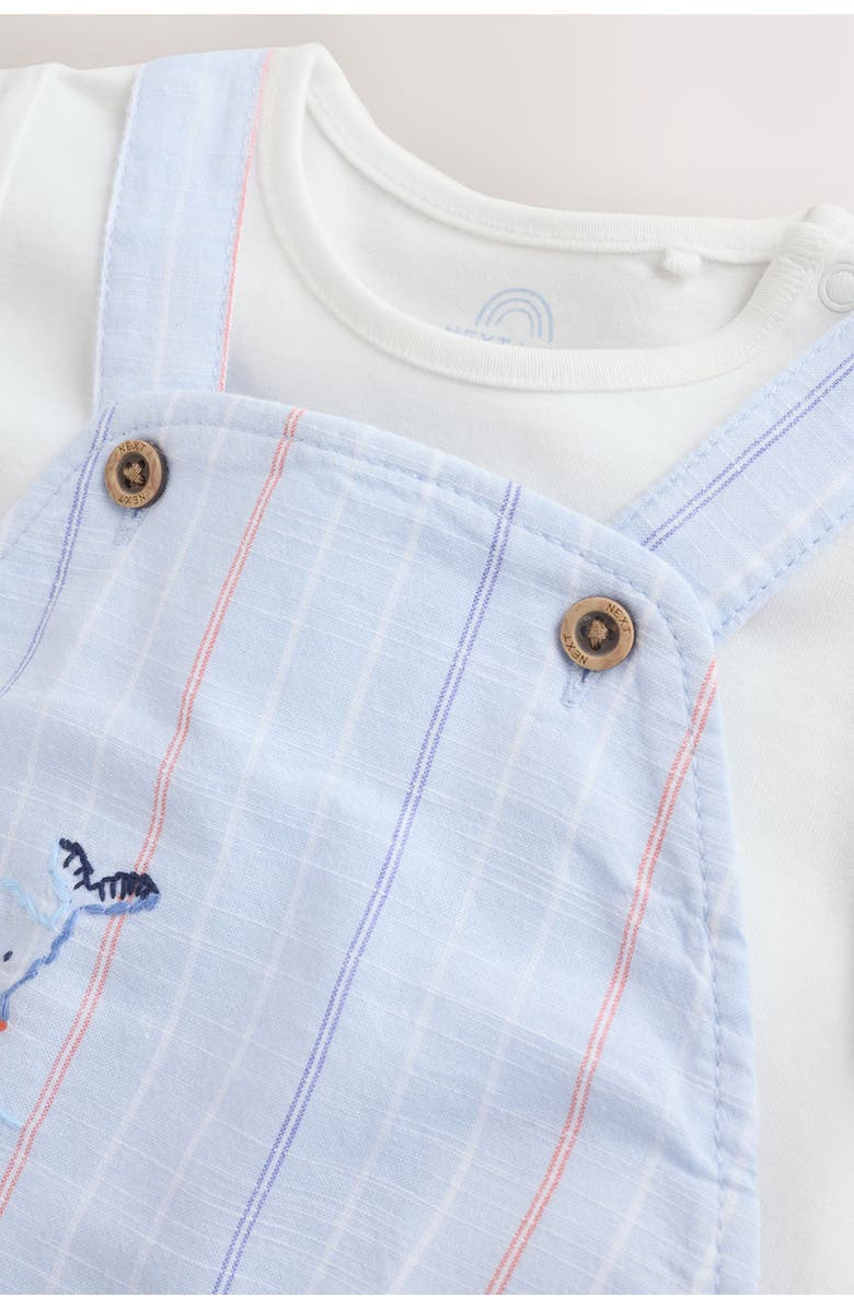 NEXT Nautical Bodysuit & Embroidered Romper Set, Alternate, color, Blue