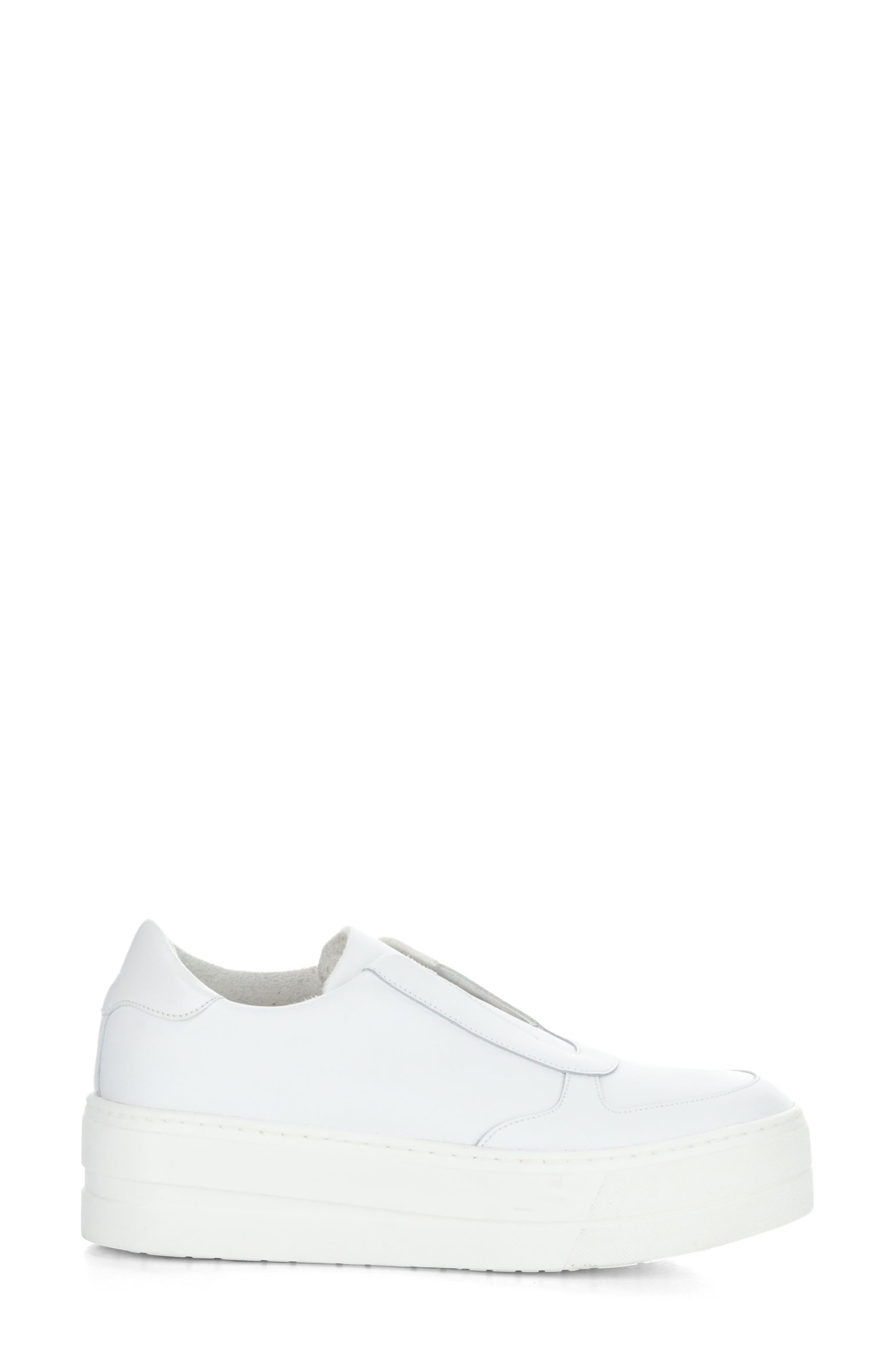 Bos. & Co. Magali Platform Slip-On Sneaker, Alternate, color, White Verona/ Patent