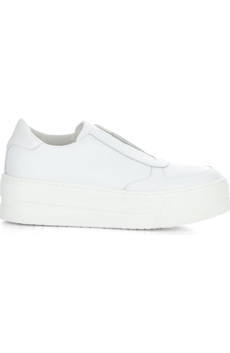 Bos. & Co. Magali Platform Slip-On Sneaker, Alternate, color, White Verona/ Patent