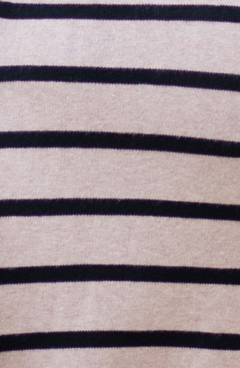 Seraphine Maternity Stripe Long Sleeve Cotton Blend Sweater Dress, Alternate, color, 