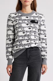 Bobeau Sheep Jacquard Sweater
