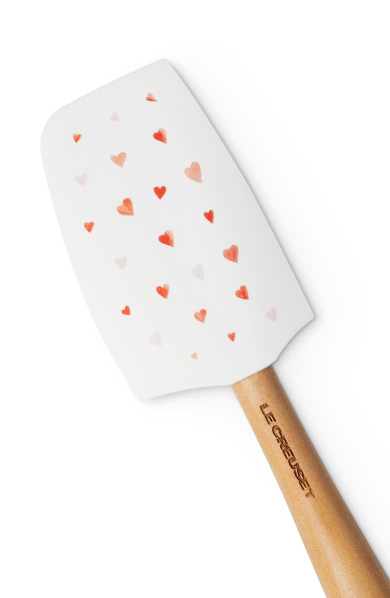 Le Creuset Mon Coeur Craft Medium Silicone Spatula, Alternate, color, White