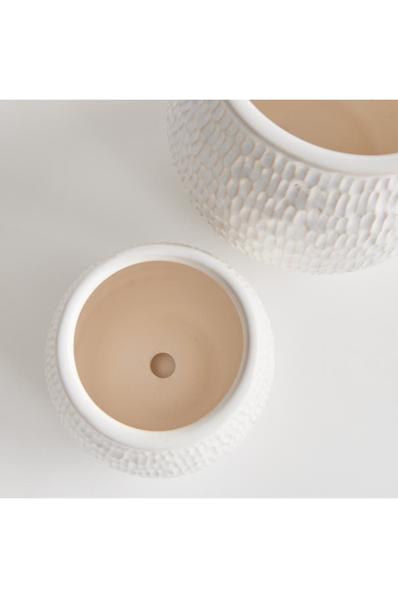 Nereus Flowerpot Planters, Set of 2, Alternate, color, White