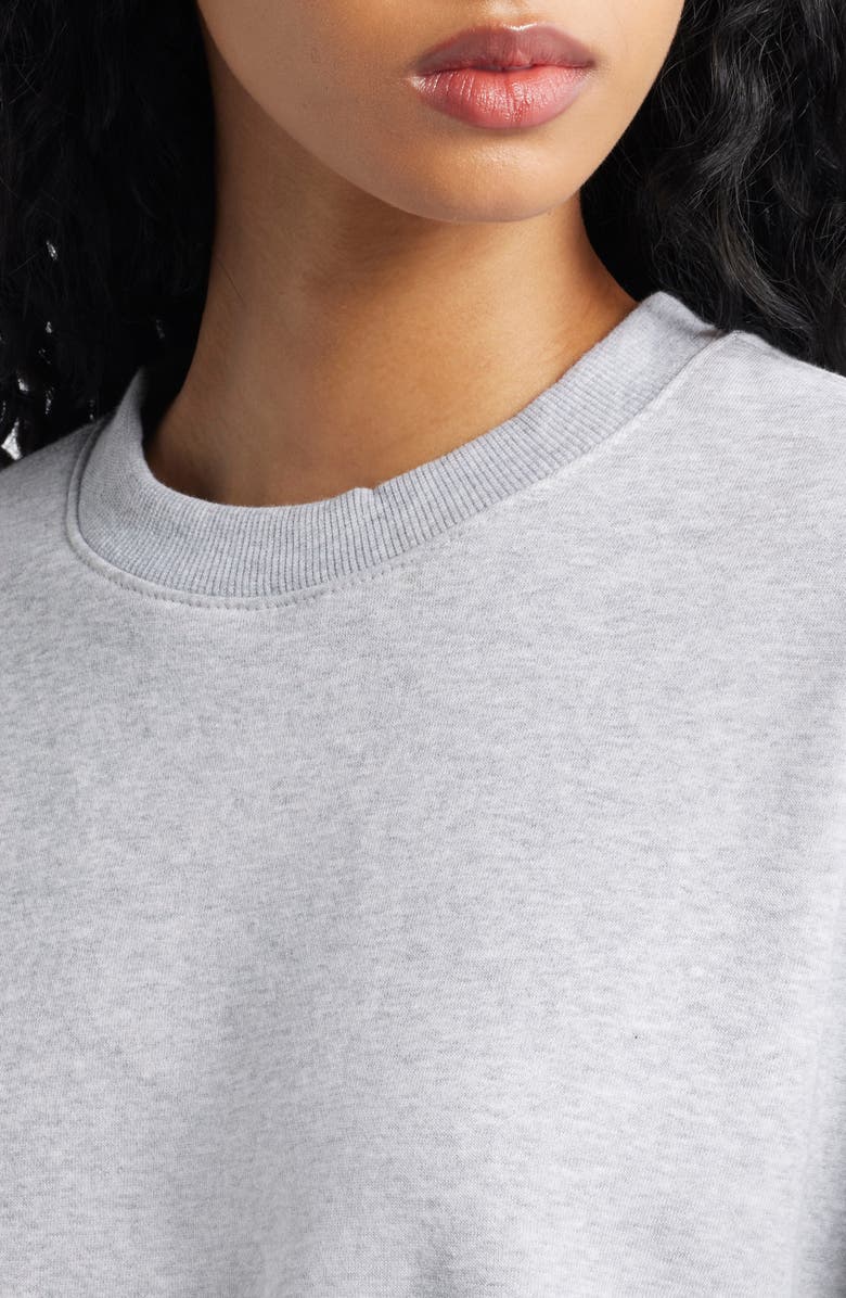 BP. Relaxed Cotton Blend Sweatshirt, Alternate, color, Grey Soft Heather