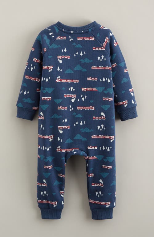 Tucker + Tate Printed Cotton Blend Romper In Blue