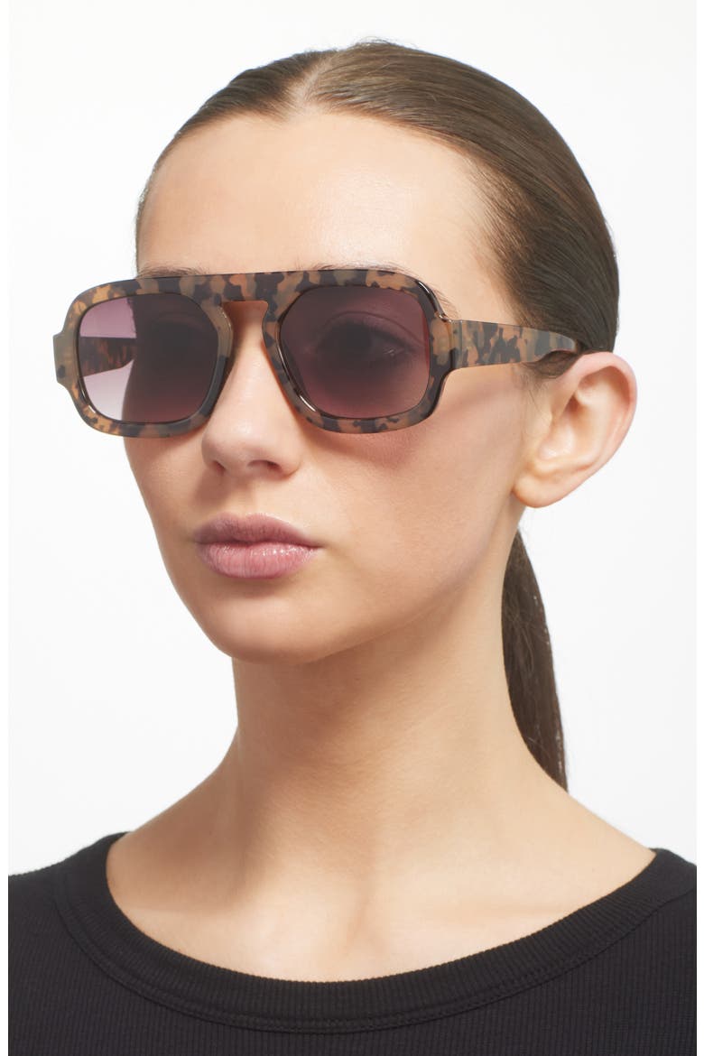 Shield Sunglasses, Alternate, color, TORTOISE