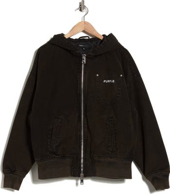 Canvas Zip-Up Hoodie