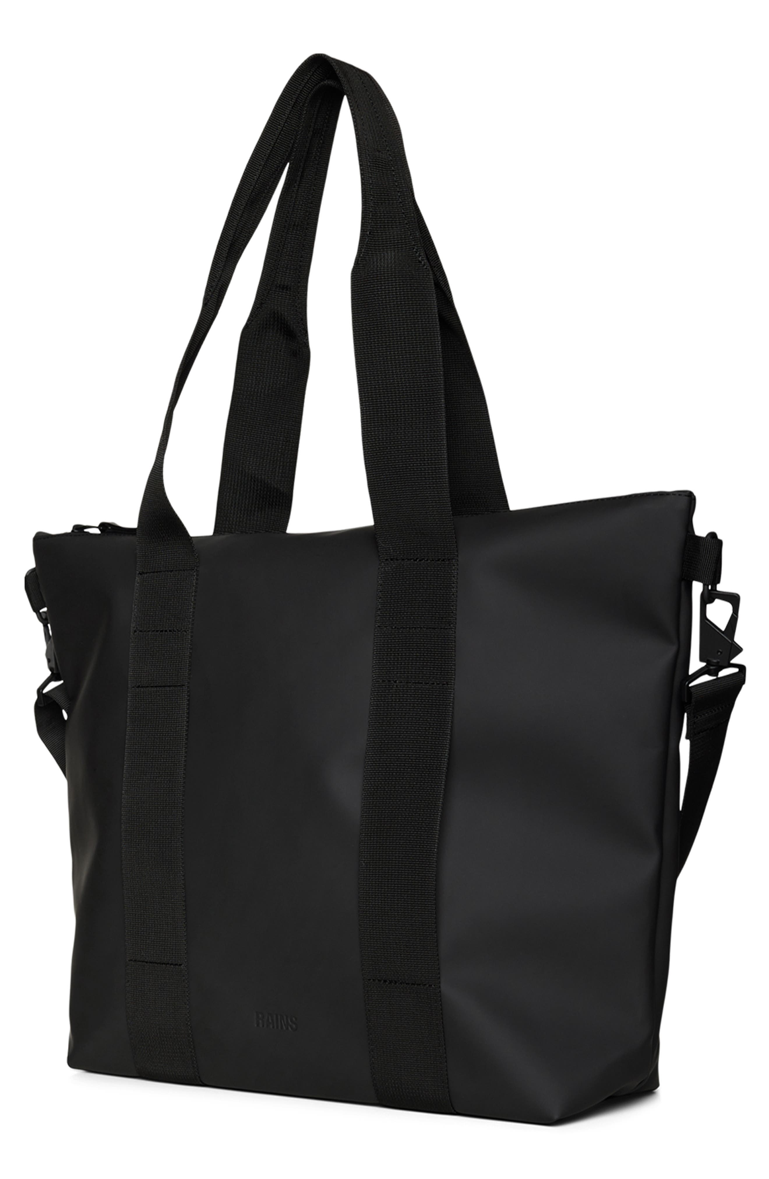 Rains Waterproof Mini Tote Bag, Alternate, color, Black