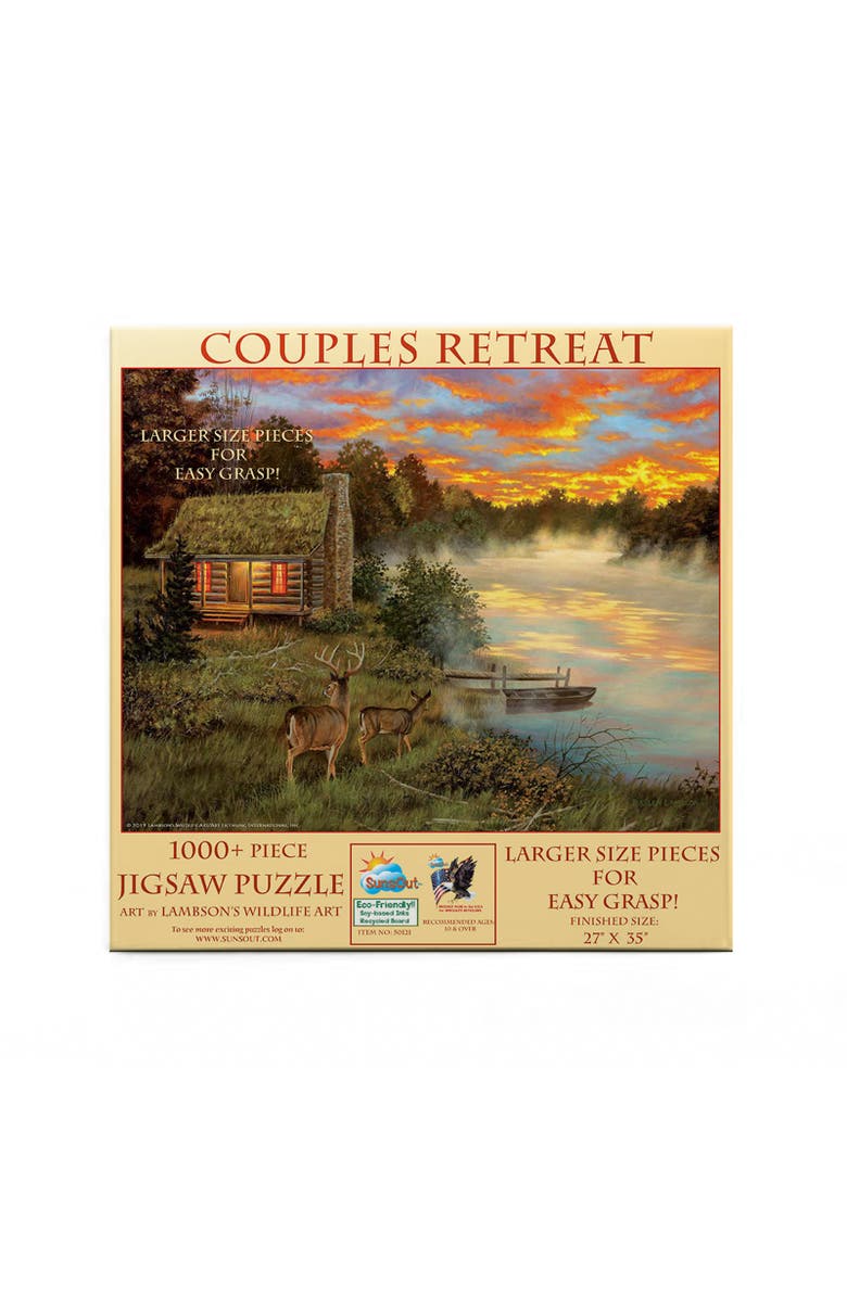 Sunsout Couples Retreat 1000 piece Jigsaw Puzzle for Adults Large Pieces, Alternate, color, Multicolor