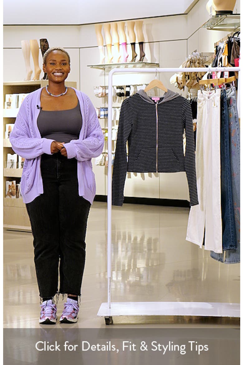 Meggy Colorblock Stripe Zip Hoodie video