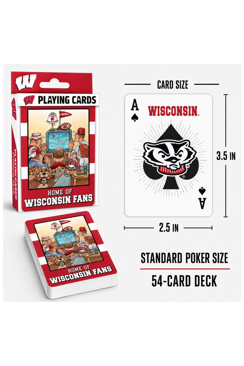 Wisconsin Badgers Fan Deck Playing Cards, Alternate, color, Multicolor