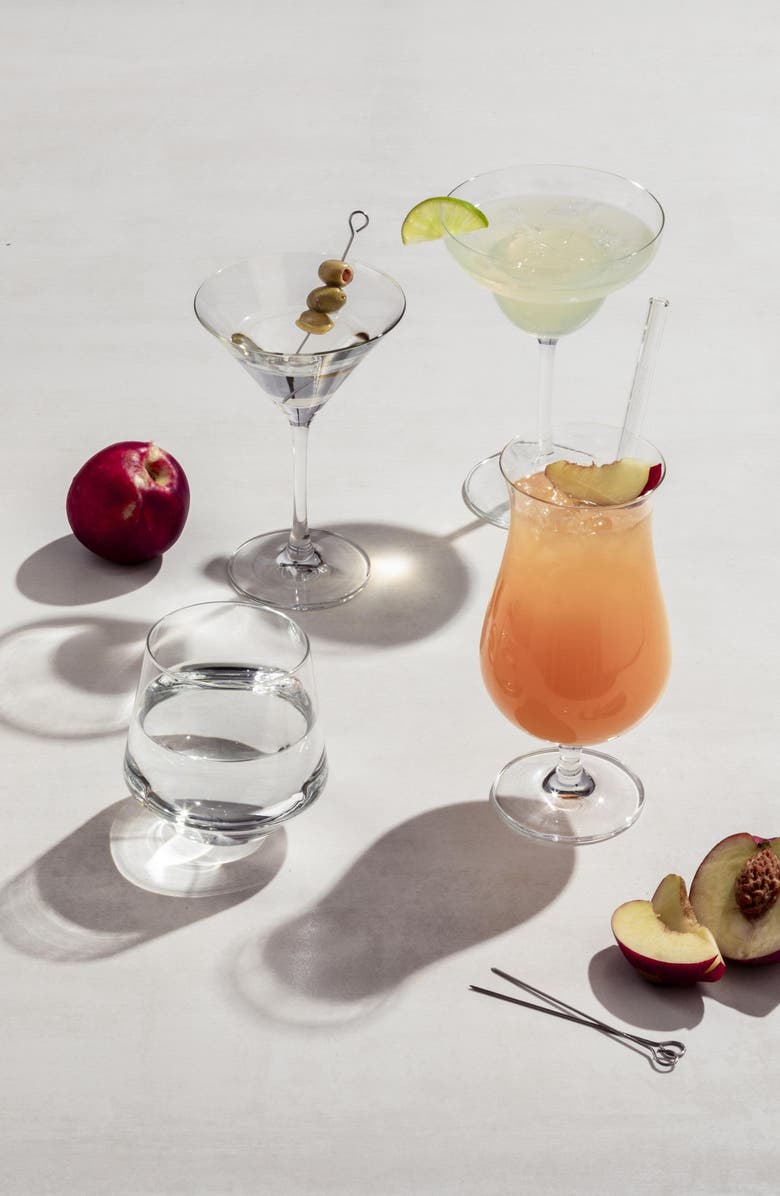 Fortessa Schott Zwiesel Bar Special Set of 6 Hurricane Glasses, Alternate, color, Clear