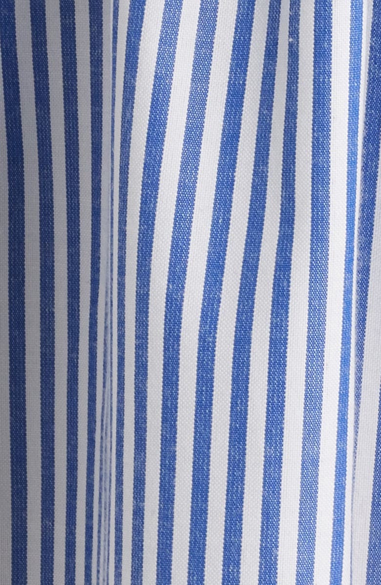 Julia Jordan Embroidered Tie Waist Long Sleeve Dress, Alternate, color, Navy Ivory