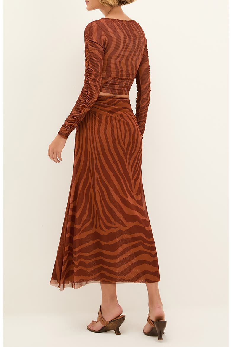 Sundown Amira Cover-Up Skirt, Alternate, color, BROWN MULTI