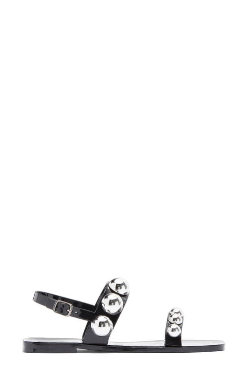 Jeffrey Campbell Gum Drop Studded Jelly Sandals In Black
