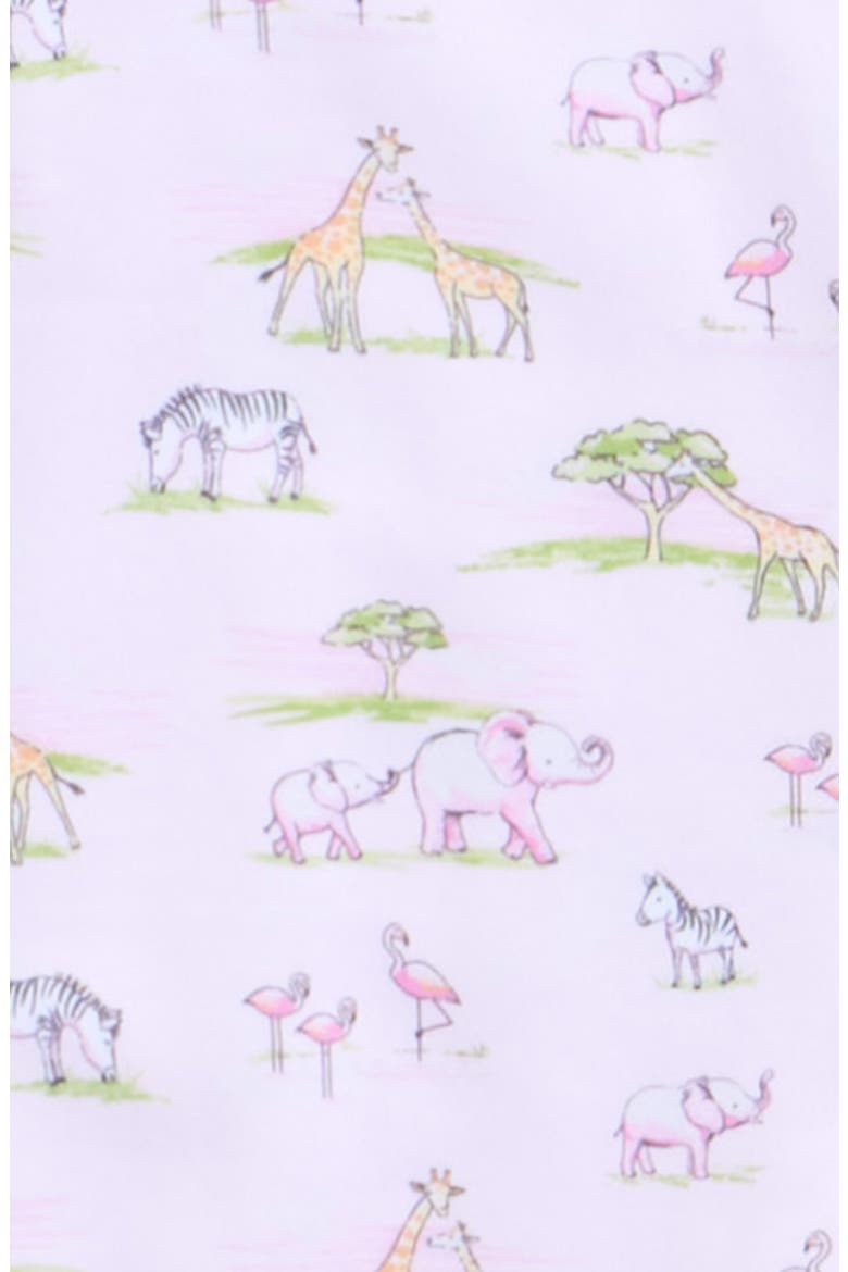 Print Pima Cotton Footie, Alternate, color, PINK