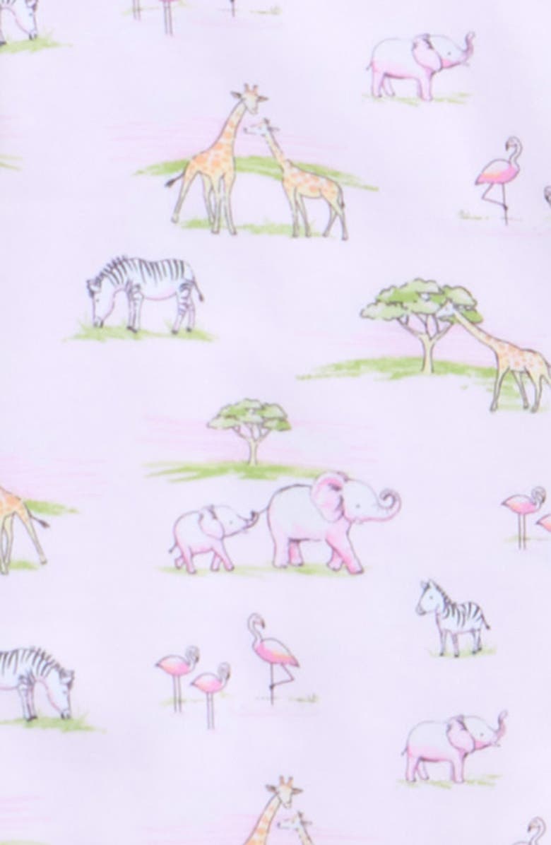 Kissy Kissy Print Pima Cotton Footie, Alternate, color, Pink