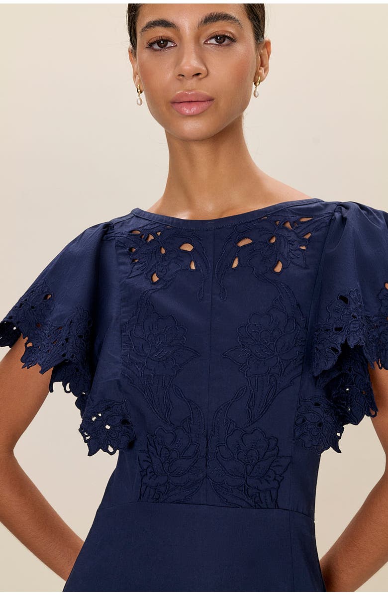 Rebecca Taylor Rachelle Dress, Alternate, color, Maritime Blue