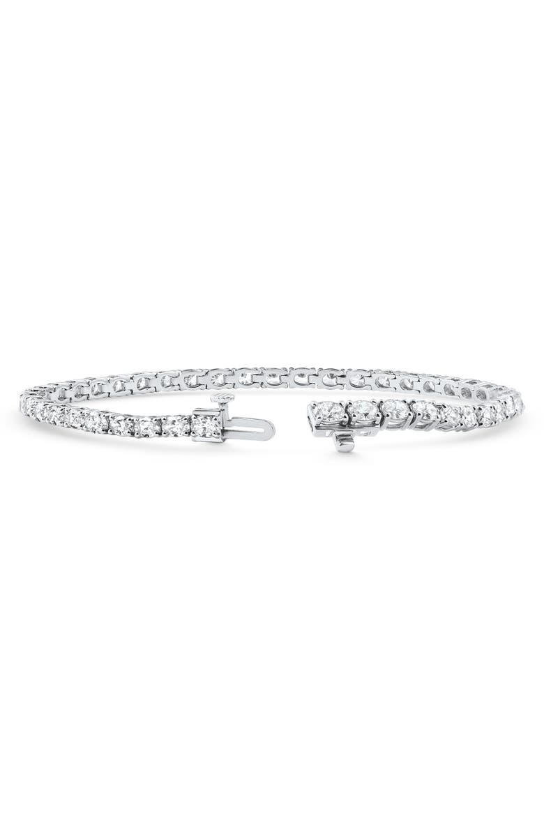 4 1/2Ct Oval Cut Diamond Tennis Bracelet 7" 14k Gold Lab Grown, Alternate, color, 14k White Gold