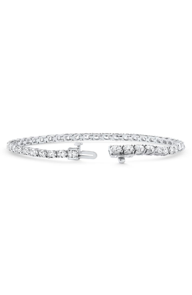 Bliss Diamond 4 1/2Ct Oval Cut Diamond Tennis Bracelet 7" 14k Gold Lab Grown, Alternate, color, 14K White Gold