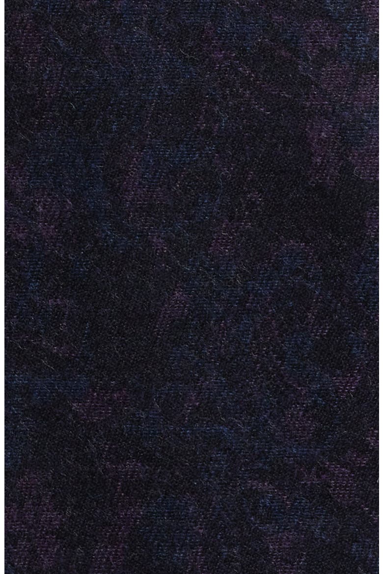 Ellis Purple Wool & Cashmere Shawl Collar Double Breasted Dinner Jacket, Alternate, color, NAVY