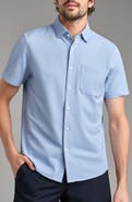 Rhone Commuter Seersucker Short Sleeve Button-Up Shirt