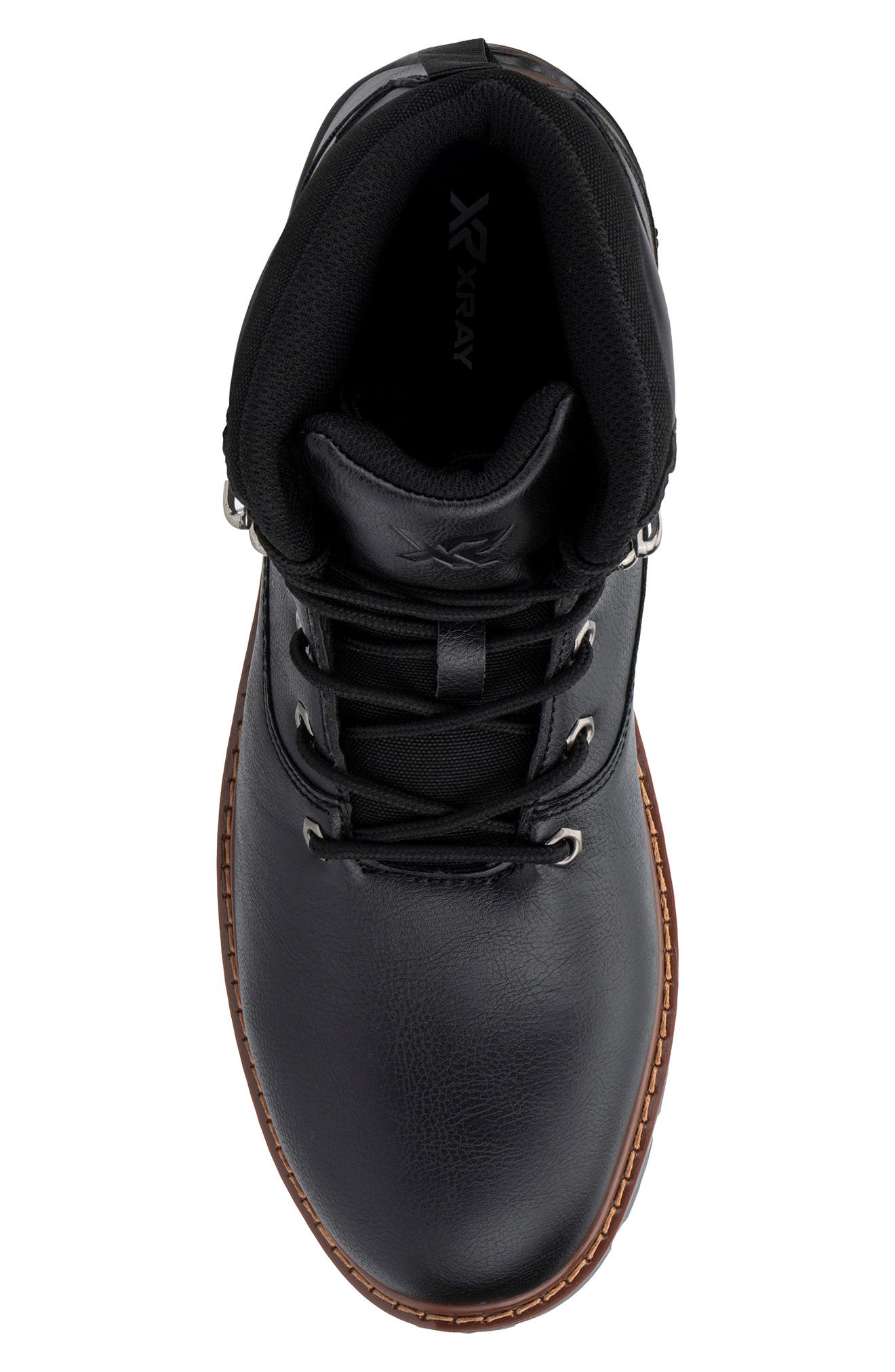 XRAY Black Star Lace-Up Work Boot, Alternate, color, 