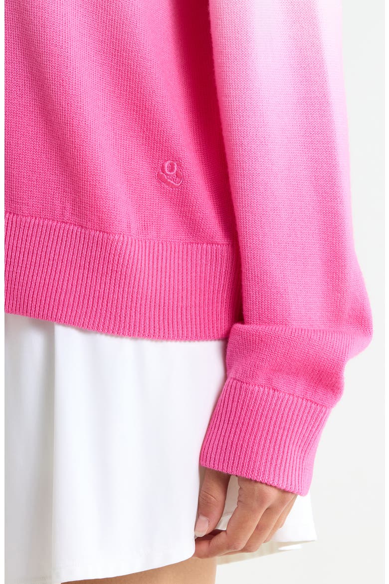 Dip Dyed Merino Wool Hoodie, Alternate, color, CHALK WHITE / KNOCKOUT PINK