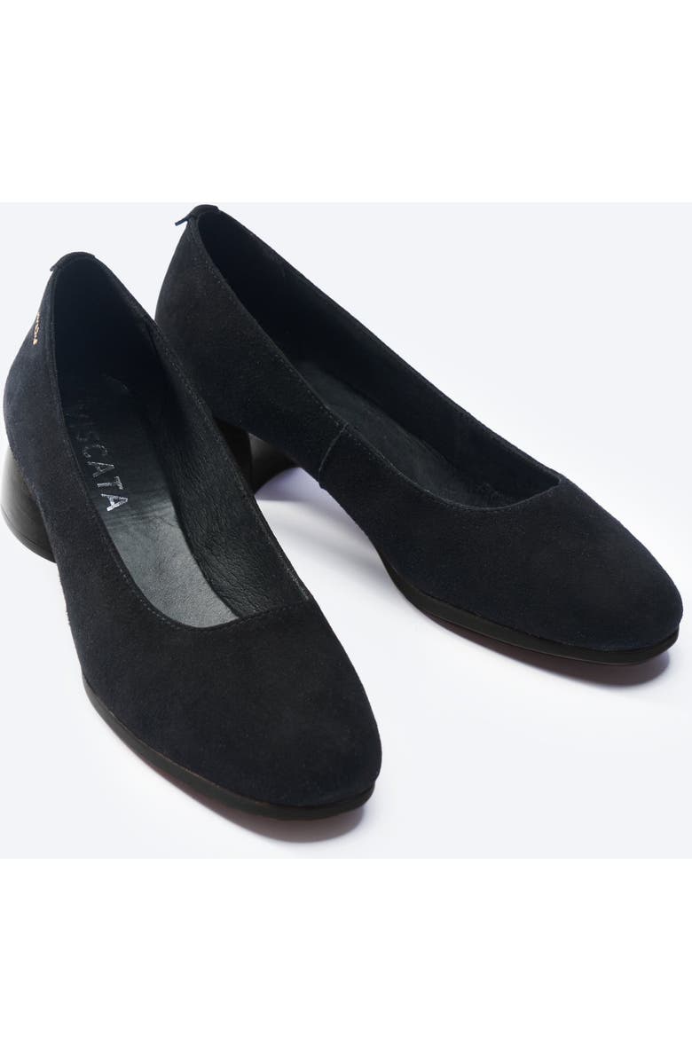 VISCATA Milan Suede Heels, Alternate, color, Black