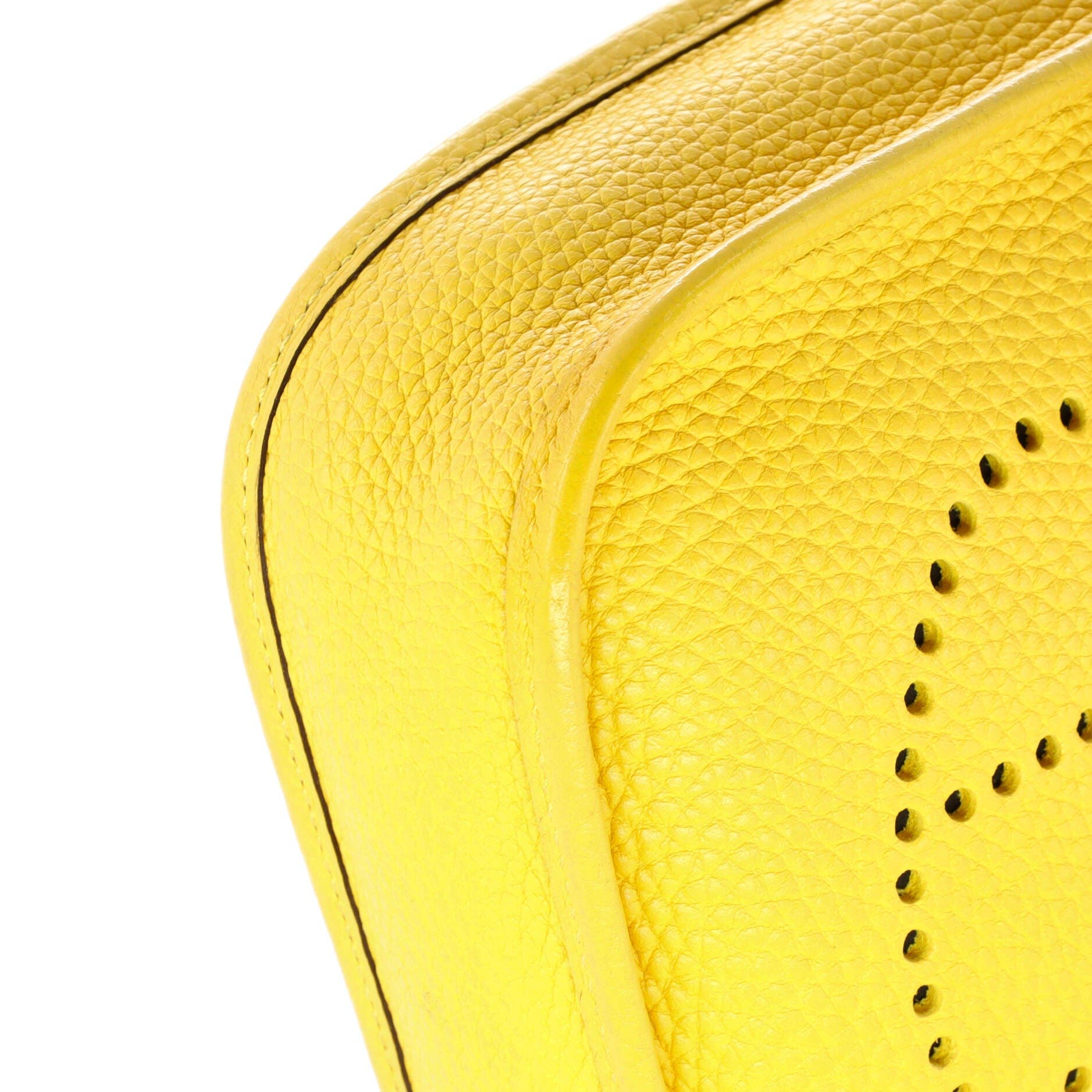 Pre-Owned Hermes Evelyne Bag Gen III Clemence TPM, Alternate, color, Jaune De Naples