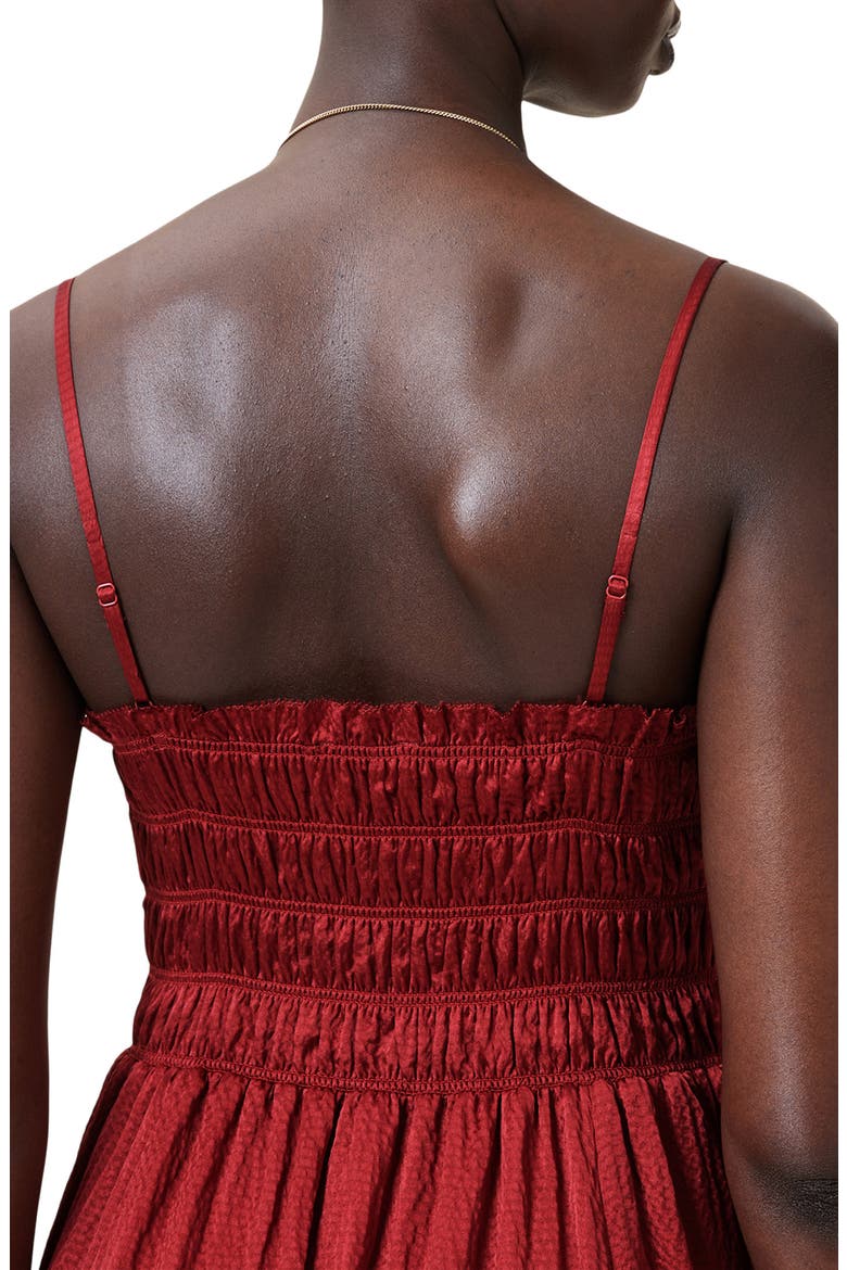Faelyn Sleeveless Silk Dress, Alternate, color, ROSEWOOD RED